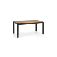 table de jardin blumfeldt menorca expand table de jardin extensible pour 8 personnes 163 x 95 cm - design aluminium , polywood & teck