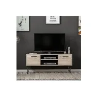 meubles tv home mania homemania meuble tv almira - bois, noir - 120 x 35 x 50 cm
