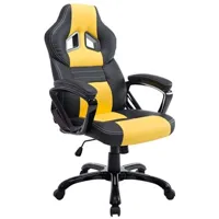 chaise gaming clp trading clp fauteuil de bureau / gaming pedro , noir / jaune