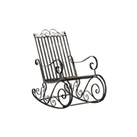 chaise generique fauteuil à bascule smilla en fer forgé , bronze
