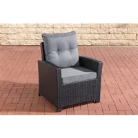 fauteuil de jardin generique fauteuil de jardin fisolo , noir /gris fonte