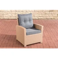 fauteuil de jardin generique fauteuil de jardin fisolo , sable/gris fonte