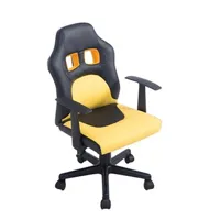 fauteuil de bureau clp trading fauteuil de bureau fun pour enfants , noir / jaune
