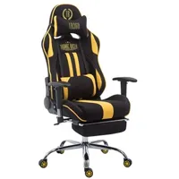 fauteuil de bureau clp trading clp fauteuil de bureau racing limit tissu avec ou sans repose-pieds , noir / jaune/avec repose-pieds