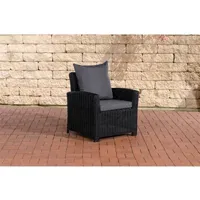 fauteuil de jardin generique fauteuil de jardin fisolo 5mm , noir /gris fonte