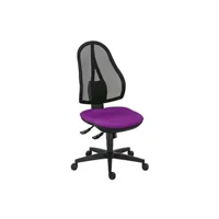 fauteuil de bureau topstar siège de bureau open point synchrone assise violette -