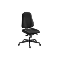 fauteuil de bureau nowy styl siège de bureau bizzi adapté aux grandes tailles - noir -