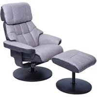 fauteuil de relaxation mendler mca fauteuil relax hwc-f21 charge max 110kg gris clair