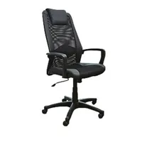 fauteuil de bureau pegane fauteuil de bureau coloris gris - dim : 68 x 107 x 66 cm - -