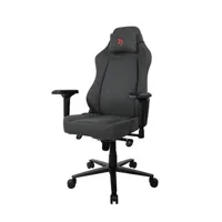 chaise gaming arozzi chaise gaming primo - tissu tissé - noir/gris - logo rouge