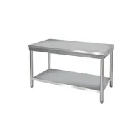 table de cuisine materiel ch pro table de travail centrale inox démontable - profondeur 700 - inox500x700