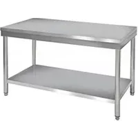 table de cuisine materiel ch pro table de travail centrale inox démontable - profondeur 700 - inox1200x700