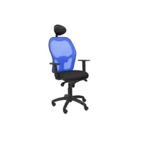 fauteuil de bureau piqueras y crespo jorquera chaise bleue siège maille bali en-tête fixe noir 15sabali840c