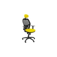 fauteuil de bureau piqueras y crespo fauteuil jorquera siège en-tête fixe similpiel jaune 15snspamc