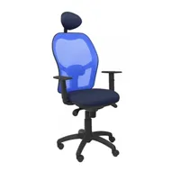 fauteuil de bureau piqueras y crespo jorquera chaise bleue siège maillé bali bleu marine fixe bleu 15sabali200c