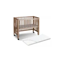 lit enfant tissi lit bois naturel avec matelas 90x40