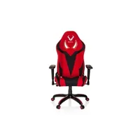chaise gaming hjh office chaise gaming / chaise de bureau promoter ii en tissu noir / rouge