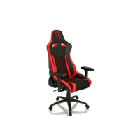 chaise gaming hjh office chaise de gaming / chaise de bureau gamebreaker sx 04 tissu / similicuir noir / rouge