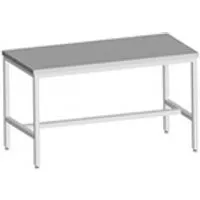 table de cuisine l2g table inox 304 soudée centrale 1600x800x850 mm - - 1600