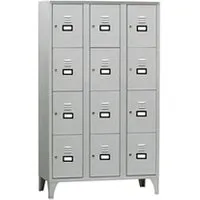 armoire l2g armoire vestiaire multicases 3 colonnes 12 cases - - acier1050battante