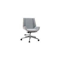 fauteuil de bureau miliboo fauteuil de bureau design bois clair et gris curved