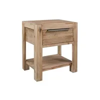 table de chevet vidaxl table de chevet avec tiroir 40x30x48 cm bois d'acacia solide