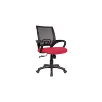 fauteuil de bureau habitat et jardin fauteuil de bureau à roulettes dana - noir/rouge