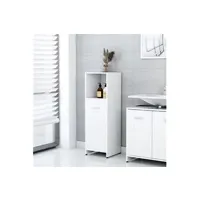 meuble de salle de bain vidaxl armoire de salle de bain blanc brillant 30x30x95 cm
