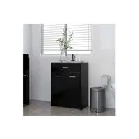 meuble de salle de bain vidaxl armoire de salle de bain noir 60x33x80 cm aggloméré