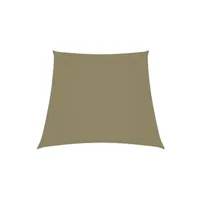 ensemble table et chaises generique vidaxl voile de parasol tissu oxford trapèze 4/5x4 m beige