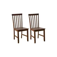 chaise giantex 2 chaises de salle à manger , avec dossier haut pour salon, suisine
