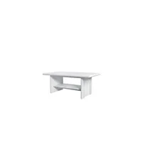 table basse hucoco compa - table basse rectangulaire pour le salon - style blanc