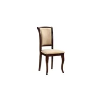 chaise hucoco minir - belle chaise style classique salon/salle à manger - beige