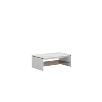 table basse hucoco azalia - table basse rectangulaire style moderne chambre à blanc