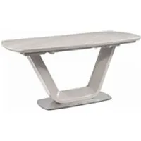 table de cuisine hucoco elishi - table moderne salle à manger - 160x90x76 cm - plateau gris