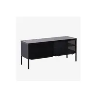meubles tv sklum meuble tv rahga noir 55,5 cm