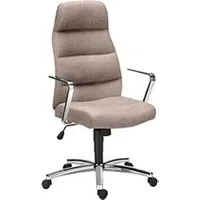 fauteuil de bureau topstar fauteuil de bureau chairman tissu beige - piétement alu -