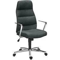 fauteuil de bureau topstar fauteuil de bureau chairman tissu gris - piétement alu -