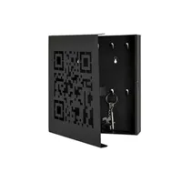 boite de rangement pegane boîte à clés coloris noir - dim : l 22 x p 5 x h 24 cm --