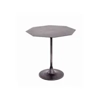 table d'appoint pegane table d'appoint coloris noir en acier - l 45 x p 45 x h 37 cm --