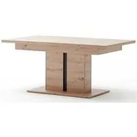 table à manger pegane table à manger extensible / table repas en bois coloris chêne sombre - l.180-280 x h.77 x p.100 cm --