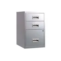 armoire de bureau pierre-henry - colonne de rangement basse en acier 3 tiroirs alu