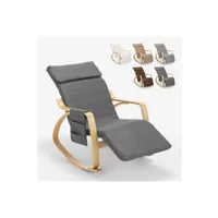 fauteuil de salon ahd amazing home design - fauteuil à bascule en bois design ergonomique nordique odense, couleur: gris