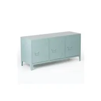 meubles tv sklum meuble tv casier en métal pohpli vert sapin 58 cm