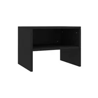 table d'appoint vidaxl table de chevet noir 40 x 30 x30 cm aggloméré