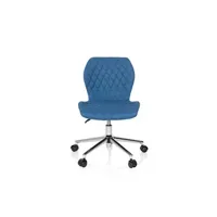 fauteuil de bureau hjh office chaise de bureau / chaise d'enfant pour enfants joy ii tissu bleu