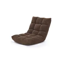 fauteuil de relaxation giantex canapé paresseux 105 x 56 x 15 cm tatami pliable chaise de plancher coussin de chaise de lit siège de sol pour maison, bureau