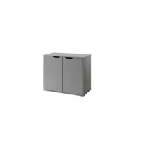 commode vipack commode pino grise 71,8x85,5x43,3 cm