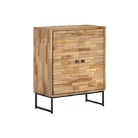 buffet helloshop26 buffet bahut armoire console meuble de rangement bois de teck recyclé 75 cm