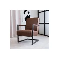 fauteuil de bureau generique tiger fauteuil industriel marron foncé